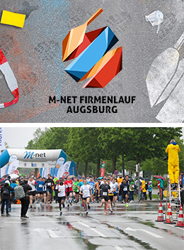 Der 12. M-net Firmenlauf Augsburg startet am 25. Mai 2023