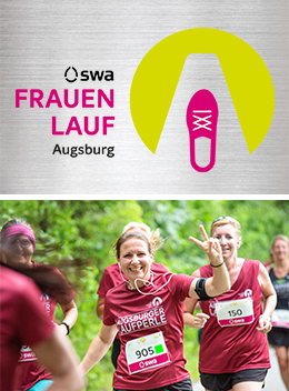Sportlicher Wettkampf meets "Pretty in Pink" beim swa Frauenlauf Augsburg